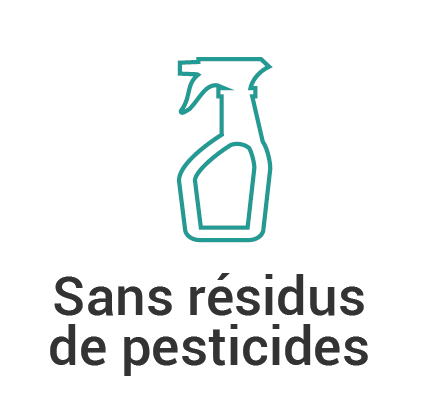 Sans résidus de pesticides
